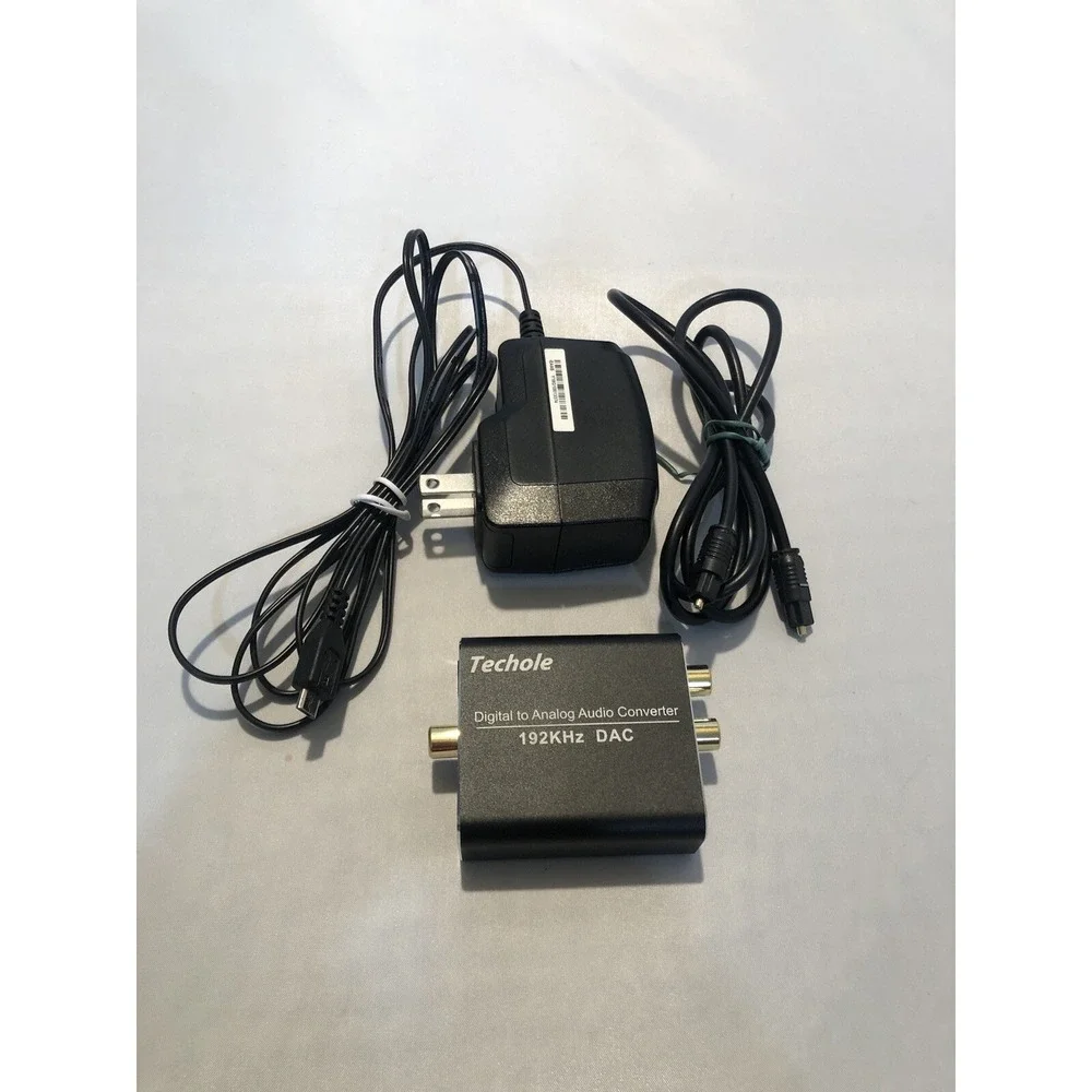 Techole Digital to‎ Analog Audio Converter 192kHz & Power Cord, Digital Toslink
